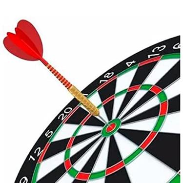 Imagem de Jogo De Dardo Tabuleiro Alvo 30cm Dupla Face Dardo reforçado