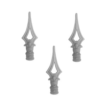 Imagem de Kit 3 Ponteiras Ponta de Lança Ferro N07 Grade Portão Muro