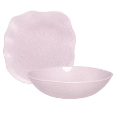 Imagem de Conjunto De Baixelas 2 Peças Ryo Pink Sand - Oxford Porcelanas