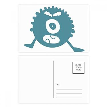 Imagem de Cartão postal Alien Monster Creature Cyclops conjunto de cartões postais de aniversário para enviar cartões de agradecimento