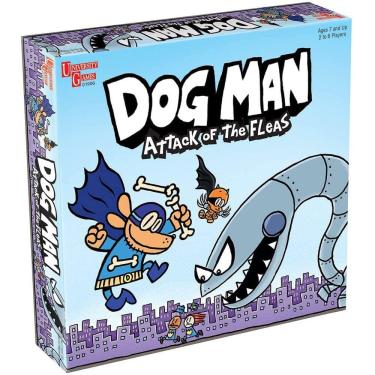 Imagem de Dog Man Board Game Attack of The Fleas (Fuzzy Little Evil Animal Squad) por Jogos Universitários Baseado na Popular Série dog man book por DAV Pilkey,