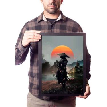 Imagem de Quadro Arte Samurai Guerreiro Ronin Paisagem Japão - Fanarte