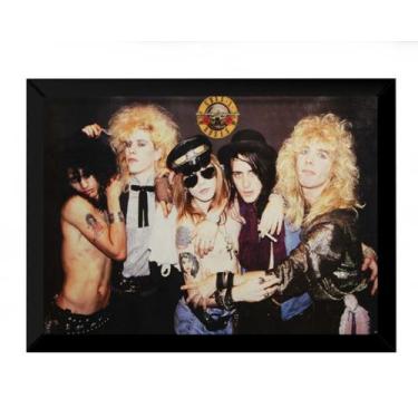 Imagem de Quadro Rock Banda Guns N' Roses Poster Moldurado - Fanarte
