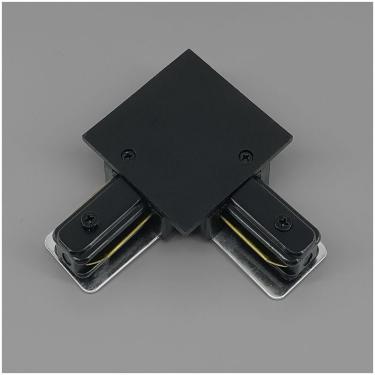 Imagem de Emenda L Conector Em L Para Trilho Eletrificado Embutir Produto Preto