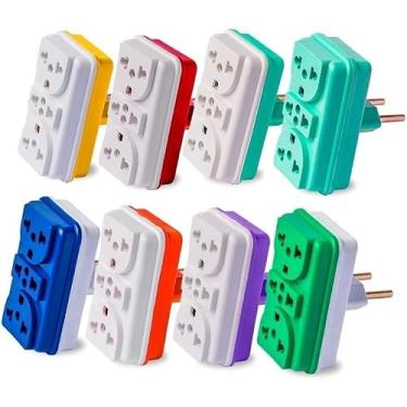 Imagem de Adaptador de Tomada 3 Entradas Universal 10A/20A Bivolt Benjamin Tipo T