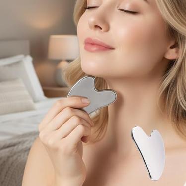 Imagem de Gua Sha Tools Pedra de jade Gua Sha para cuidados com a pele do rosto, tensões corporais reduzem o inchaço, presentes festivos