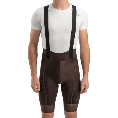 Imagem de Bretelle ciclismo masculino Free Force Training Gel Marrom-Masculino