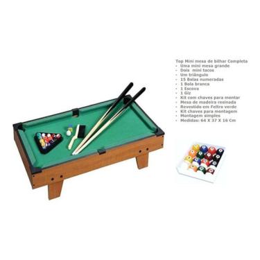 Imagem de Mesa De Bilhar Sinuca Snooker Mini Profissional