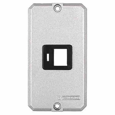 Imagem de Tampa para condulete 1/2" e 3/4" com 1  posto com suporte para RJ Tramontina