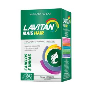 Imagem de Lavitan Mais Hair C/ 60 Cápsulas Nutrição Capilar E Unhas - Cimed