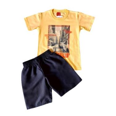 Imagem de Conjunto Infantil Masculino Camiseta Mc + Bermuda Elian