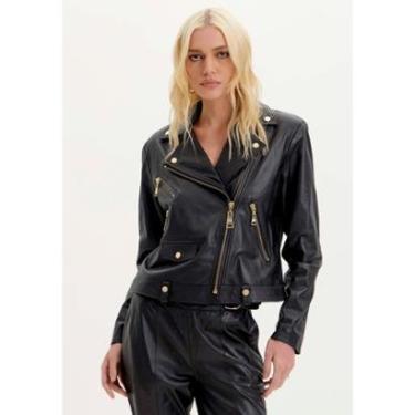 Imagem de Jaqueta De Couro Com Zíperes Lança Perfume-Feminino