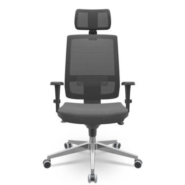 Imagem de Cadeira Brizza Presidente Tela Cinza