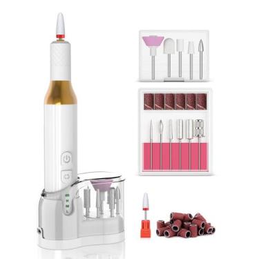 Imagem de Furadeira de unhas DEEHENK, limas elétricas sem fio para unhas de gel 