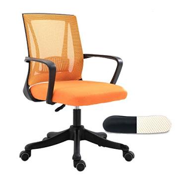 Imagem de Bseack Cadeira de escritório, cadeira de escritório, cadeira de computador doméstico equipada com almofada de látex cadeira executiva rotativa elevatória cadeira executiva ergonomia poltrona