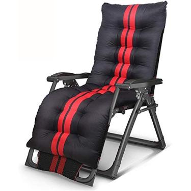 Imagem de UISLA Reclinável de deck, poltrona reclinável de jardim ajustável com encostos de cabeça acolchoados e tecido confortável, é necessário espreguiçadeira