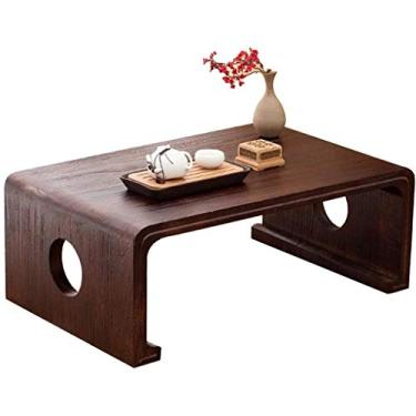 Imagem de P9IDEDFH Mesa de centro pequena contemporânea quadrada mesa de café sofá mesa para sala de estar e escritório