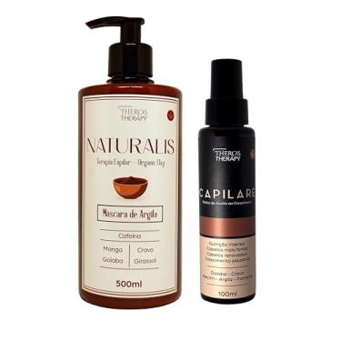 Imagem de Kit Máscara De Argila Terapia Capilar + Tônico Crescimento