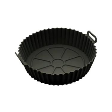 Imagem de Forma Redonda de Silicone Para Airfryer, 20 cm Diametro, Antiaderente, Mantém Limpo e Agilidade Na Cozinha