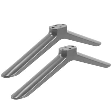 Imagem de SAFIGLE Suporte de TV com 2 peças, base universal para TV, suporte de plástico preto, substituição para TV de tela plana de 101 cm, sala de estar, quarto