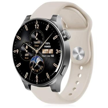 Imagem de Inhosper Pulseiras de silicone compatíveis com TOZO S6/S5/S3, pulseiras esportivas macias de substituição para relógio inteligente CMF Watch Pro/Pro 2/Pro 3/TicWatch Pro 3 Ultra GPS/S2, feminino