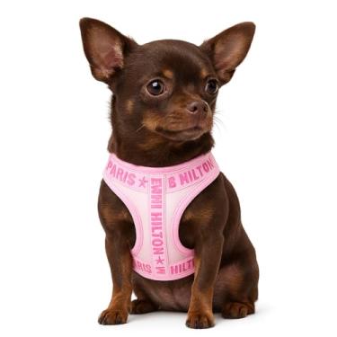 Imagem de Peitoral para animais de estimação, rosa, tamanho PP, lindo colete ajustável para cães com anel em D