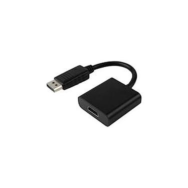 Imagem de 4xem 4XDPHDMI Adaptador DisplayPort macho para HDMI fêmea de 8 polegadas – DisplayPort/HDMI para dispositivo de áudio/vídeo, TV, monitor, projetor – 8 polegadas – 1 DisplayPort macho digital áudio/vídeo – 1 x HDMI fêmea áudio digital/vídeo – Preto