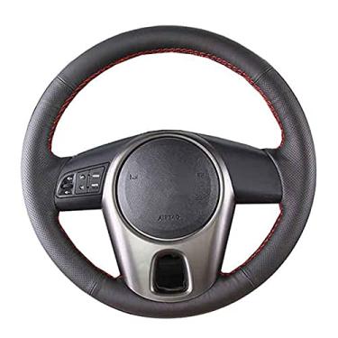 Imagem de Capa de volante, para Kia Forte 2009-2014, personalize couro costurado à mão DIY