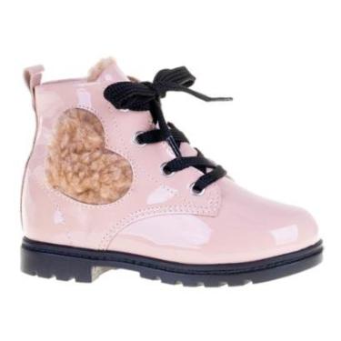 Imagem de Bota Infantil Mini Sua Cia Tratorada Verniz Coração Feminina-Feminino