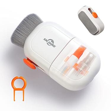 Imagem de SIN SHINE Limpador de teclado 7 em 1 conjunto de limpador de teclado para monitor de PC, TV, telefone, computador (BBH01-branco)