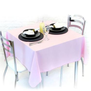 Imagem de Toalha de Mesa Oxford Liso 8 Cadeiras 3,00m x 1,50m - Cozzilar, Rosa