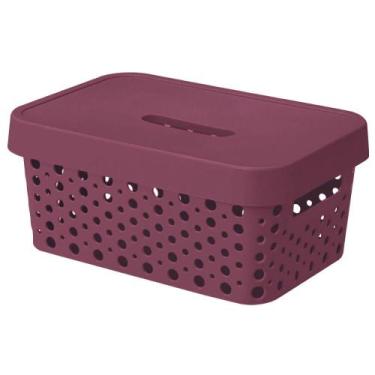 Imagem de Caixa Organizadora Trama Rattan 4,5L Usual Utilid. - Usual Utilidades,