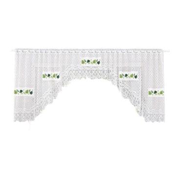 Imagem de Cortina Bando Renda Cascata Cozinha Costela Adão 3,15X0,95 - Beija Flo