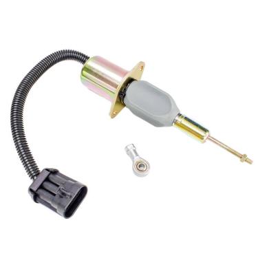 Imagem de Válvula Solenoide De Parada Trator TC59 CNH Farmall Ford 12V Cambão 3 Vias - GAUSS - GS22033