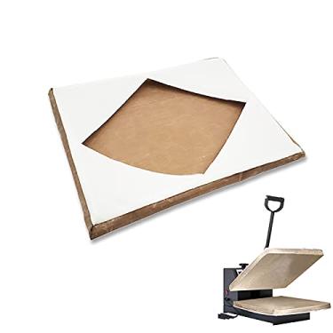 Imagem de VCHOMY Capa de Envoltório Da Placa de Prensa Térmica de 16 X 24", Protetor de Teflon Marrom Antiaderente Resistente A Altas Temperaturas para Proteger A Placa Da Máquina de Prensagem Térmica de Sublim