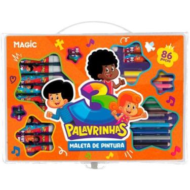 Imagem de Maleta para Pintura 3 Palavrinhas 86 Peças - Magic KIDS
