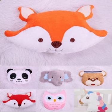 Imagem de Almofada Travesseiro Safari Com Refíl Bichinhos de Pelúcia Decoração I