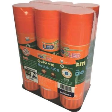 Imagem de Cola em Bastão LEO&LEO 40G - Pacote com 6 Unidades - Leonora