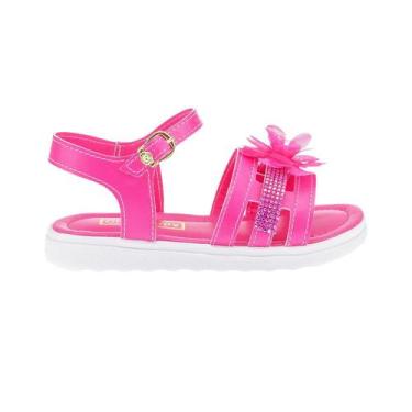 Imagem de Sandália Infantil Feminina Escolar E Casual Tam 23-34 - Modelo Barbie 