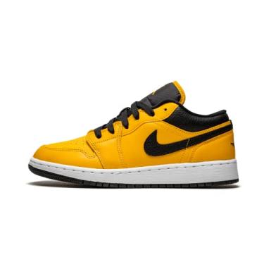 Imagem de Jordan Youth Air 1 Low 553560 605 Preto granulado - Tamanho, University - ouro/preto-branco, 5 Big Kid