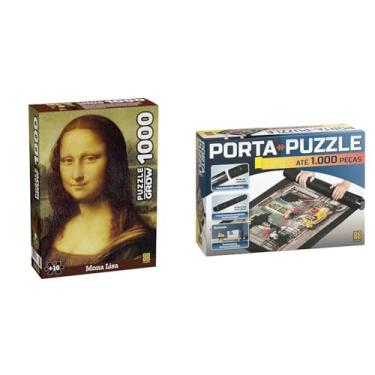 Imagem de Kit Grow Monalisa 1000pç + Porta-Puzzle