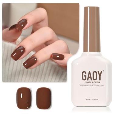 Imagem de Esmalte em Gel GAOY Brown - 16ml - Secagem UV/LED