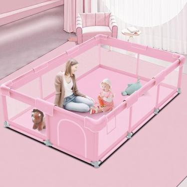 Imagem de Playpen Infantil Jaobeem Rosa - Para Princesas em Ambientes Internos e