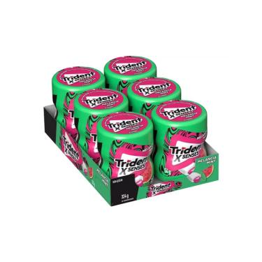 Imagem de Chiclete Trident XSenses Melancia s/ Açúcar dp c/ 6 Uni 54g