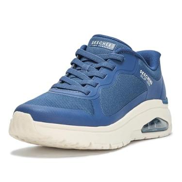 Imagem de Skechers Tênis masculino sem cadarço Uno Flex-Ez Air Hands Free, Azul marino, 43
