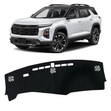 Imagem de INUBOXES Capa de painel antiderrapante Capa de painel de ajuste personalizado Capa de console central protetor solar Pad compatível com Chevy/Chevrolet Equinox 2025 acessórios Pad (sem HUD)