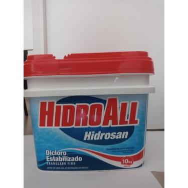 Imagem de Cloro hidroall hidrosan plus, Vermelho e azul