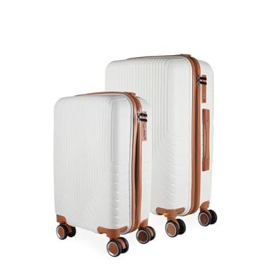 Imagem de Cj Malas Polipropileno 2 Peças P e M com Rodas 360 França - AeroMalas (Branco)