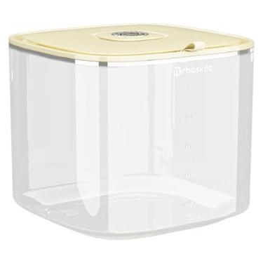 Imagem de FytStycale Recipiente para armazenamento de arroz, pote transparente para farinha com copo medidor, caixa para armazenamento de arroz, recipiente para de farinha, L