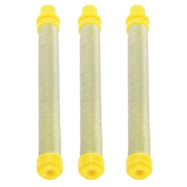 Imagem de Phefop Filtro Pulverizador de Tinta Sem Ar, Material de PC e Ferro, Melhora o Efeito de Pulverização Com Fácil Instalação, Perfeito para Todas As Máquinas e Pistolas de Pulverização (Malha 100 Amarela)